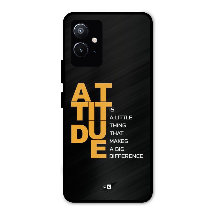Attitude Difference Metal Back Case for Vivo Y75 5G