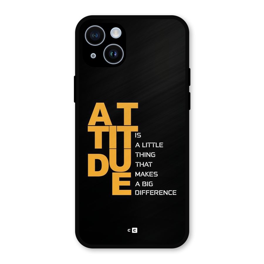 Attitude Difference Metal Back Case for iPhone 14