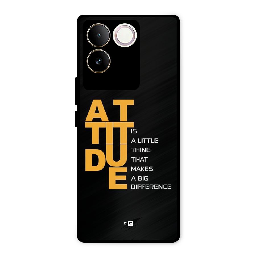 Attitude Difference Metal Back Case for iQOO Z7 Pro