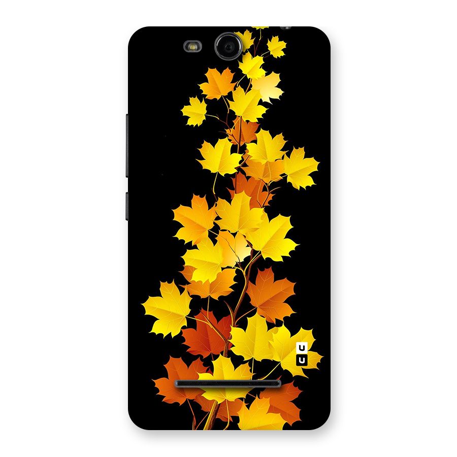 Autumn Forest Leaves Back Case for Micromax Canvas Juice 3 Q392