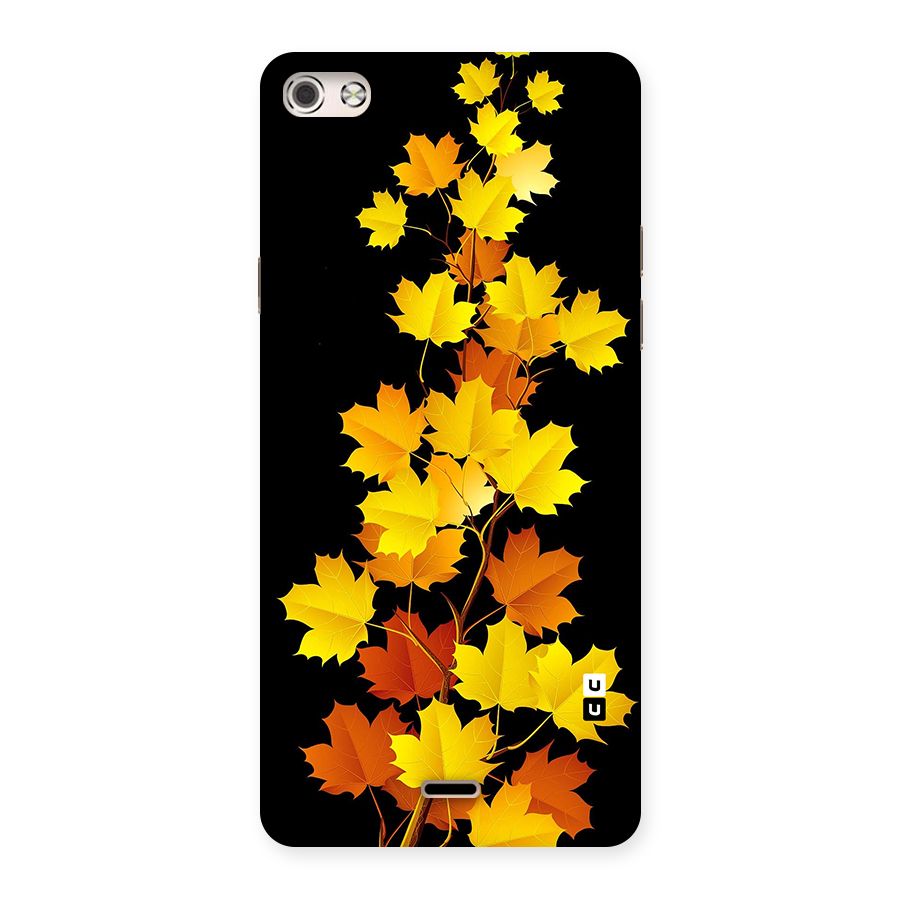 Autumn Forest Leaves Back Case for Micromax Canvas Silver 5