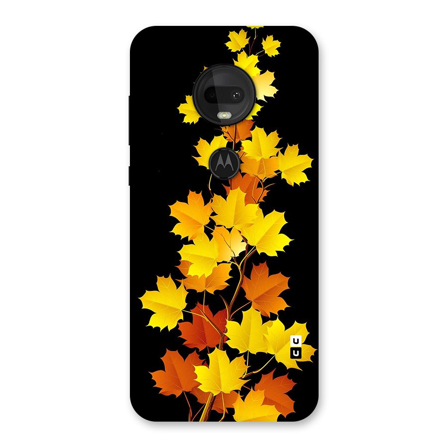 Autumn Forest Leaves Back Case for Moto G7