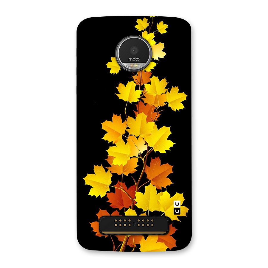 Autumn Forest Leaves Back Case for Moto Z Play