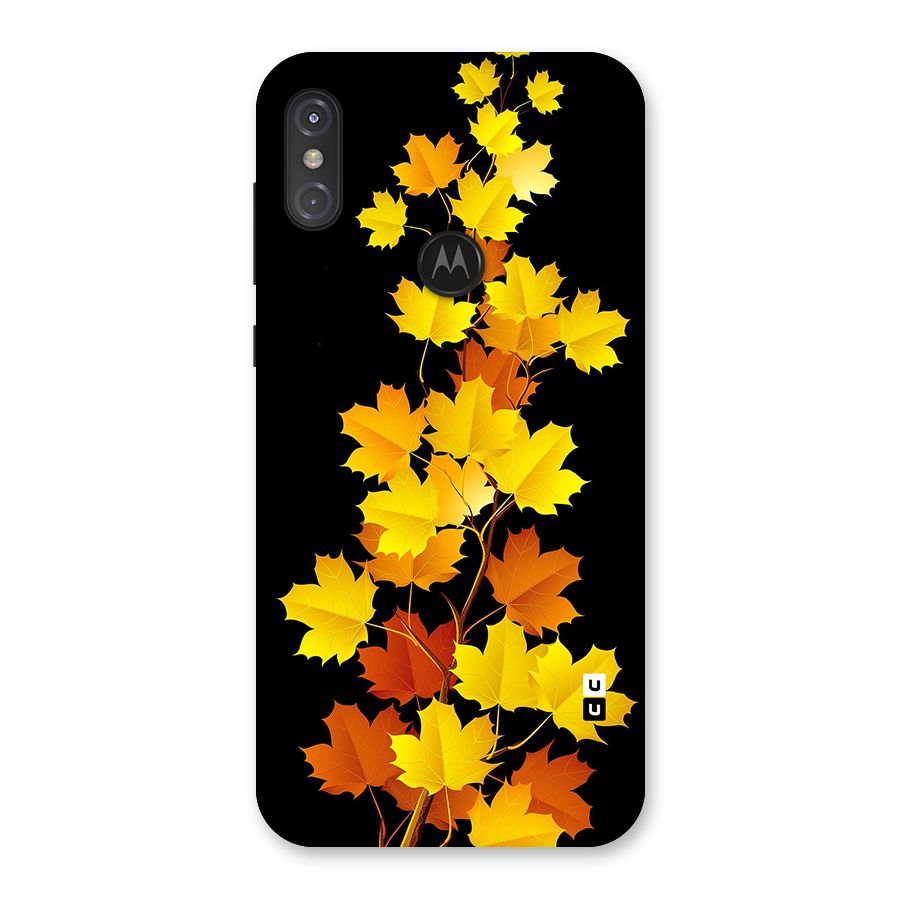 Autumn Forest Leaves Back Case for Motorola One Power