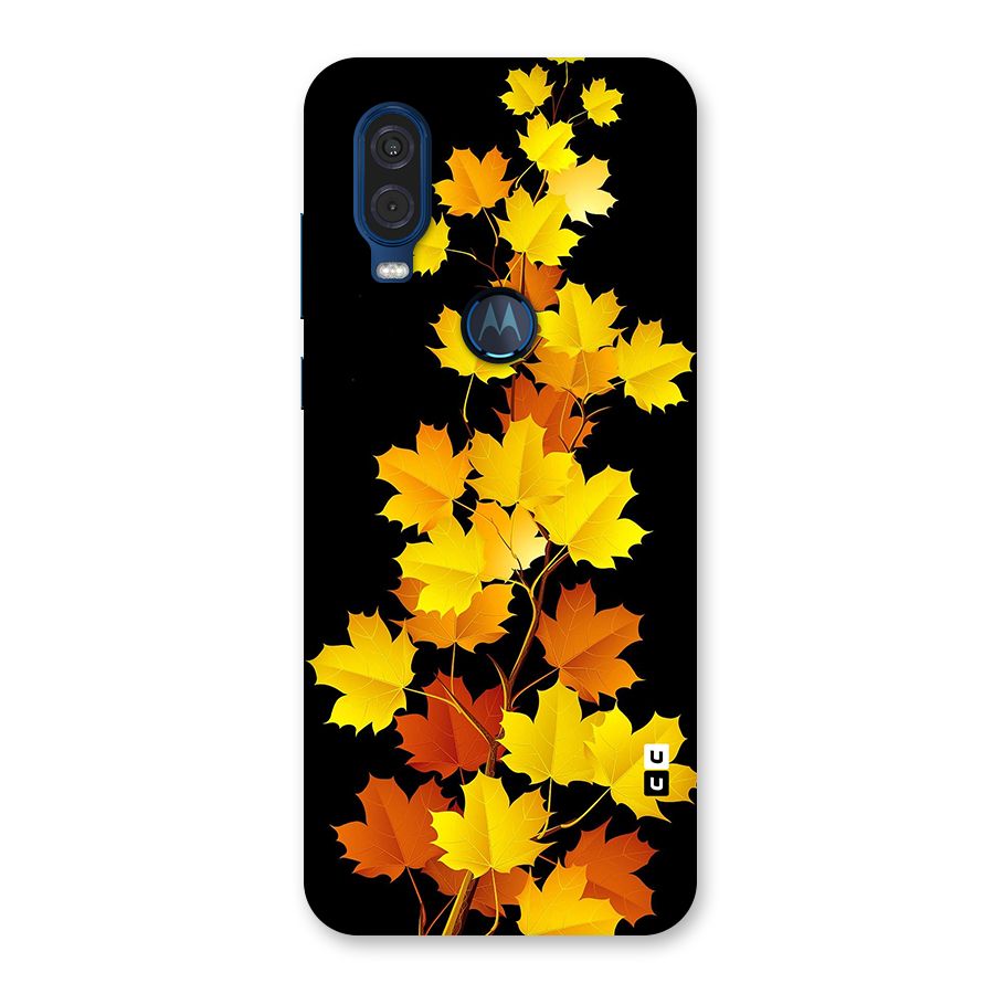 Autumn Forest Leaves Back Case for Motorola One Vision