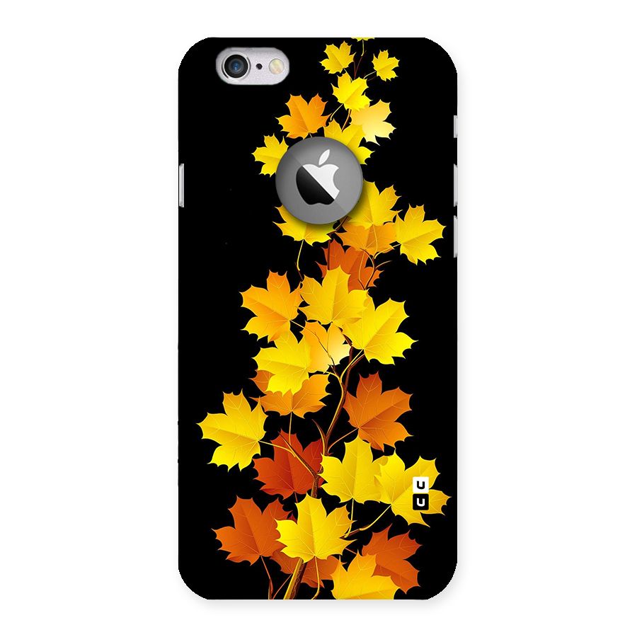 Autumn Forest Leaves Back Case for iPhone 6 Logo Cut