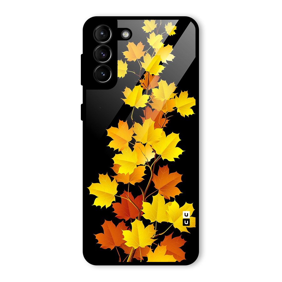 Autumn Forest Leaves Glass Back Case for Galaxy S21 Plus