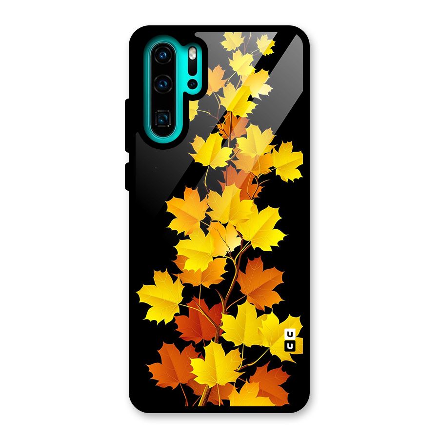 Autumn Forest Leaves Glass Back Case for Huawei P30 Pro