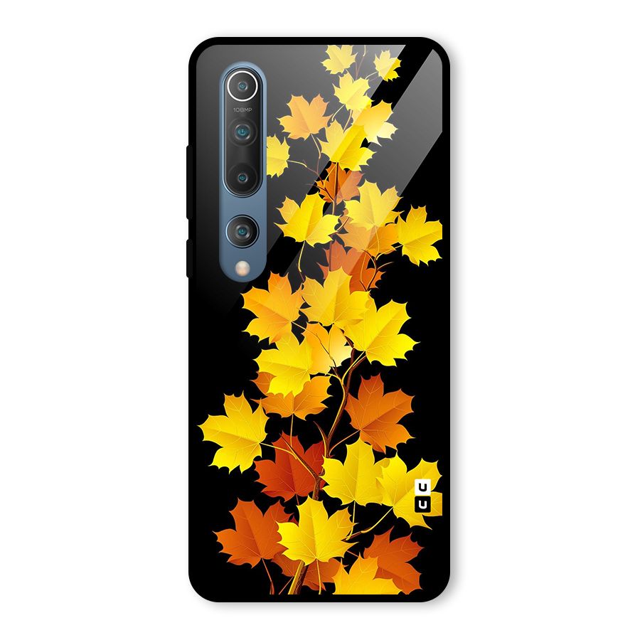 Autumn Forest Leaves Glass Back Case for Mi 10