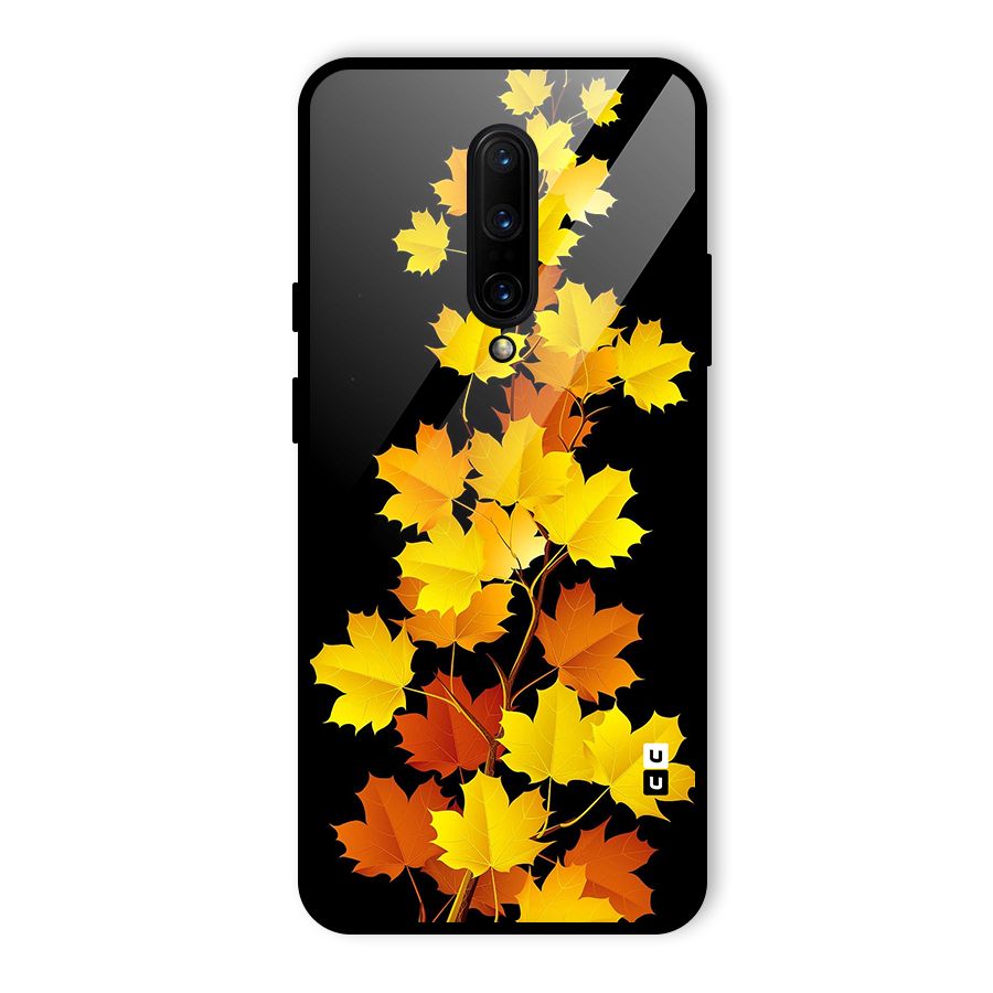 Autumn Forest Leaves Glass Back Case for OnePlus 7 Pro