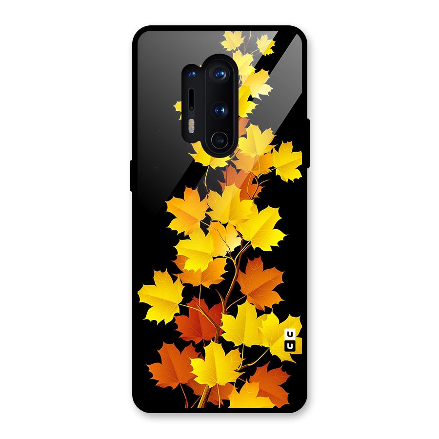 Autumn Forest Leaves Glass Back Case for OnePlus 8 Pro