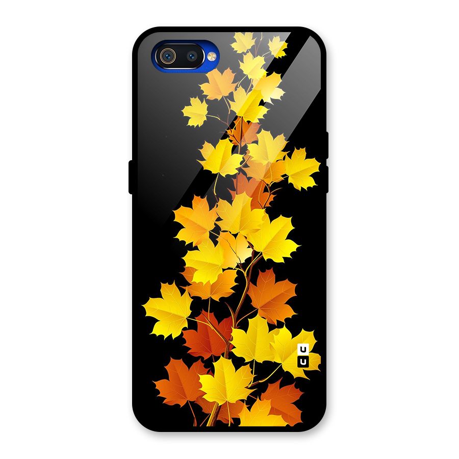Autumn Forest Leaves Glass Back Case for Realme C2