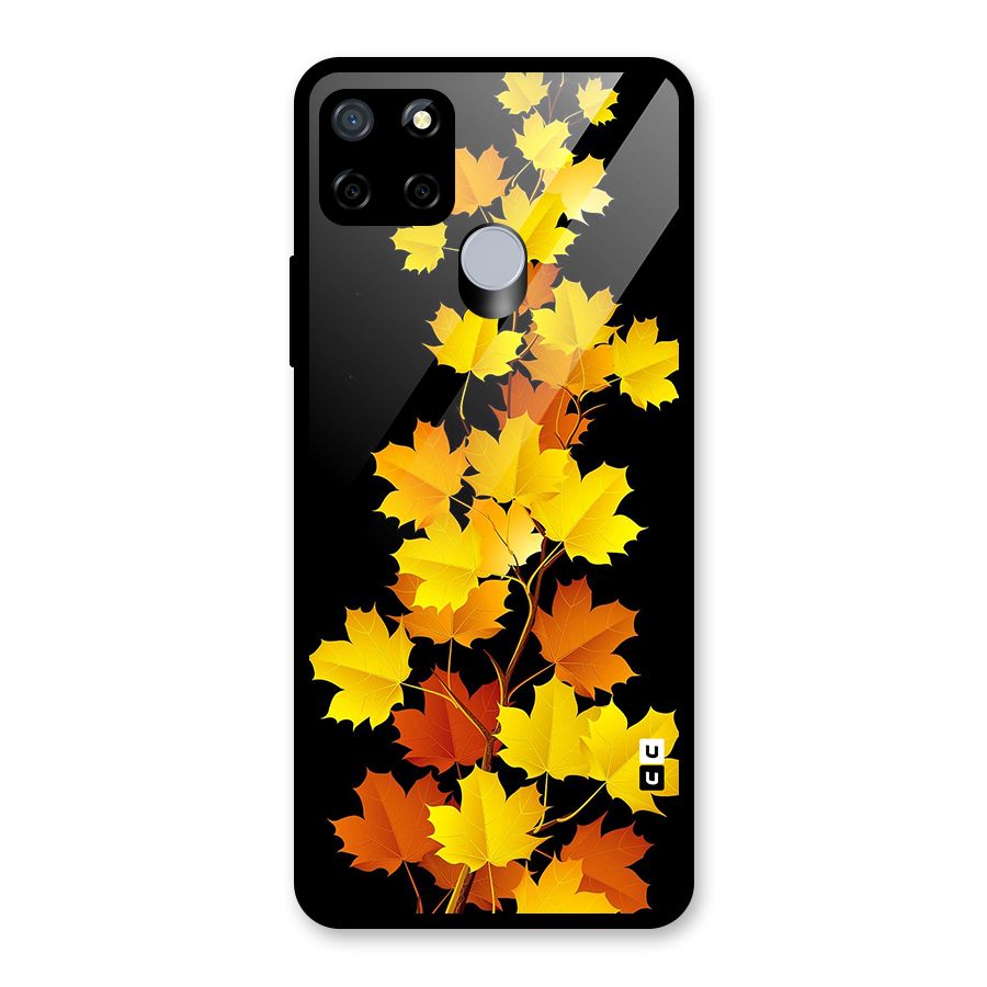 Autumn Forest Leaves Glass Back Case for Realme Narzo 20