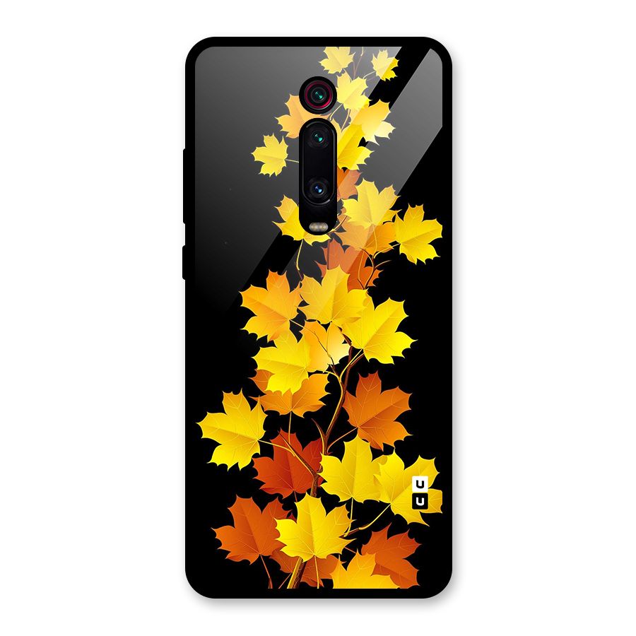 Autumn Forest Leaves Glass Back Case for Redmi K20