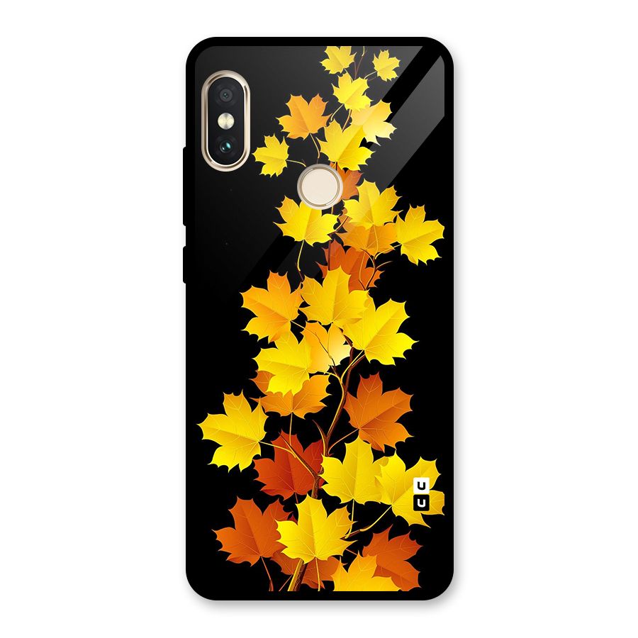 Autumn Forest Leaves Glass Back Case for Redmi Note 5 Pro
