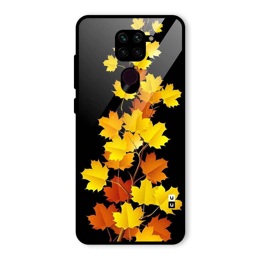 Autumn Forest Leaves Glass Back Case for Redmi Note 9