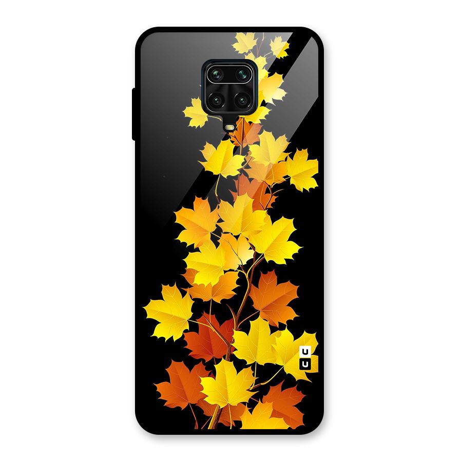 Autumn Forest Leaves Glass Back Case for Redmi Note 9 Pro