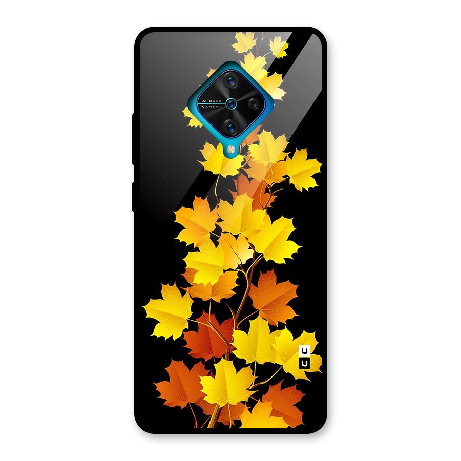 Autumn Forest Leaves Glass Back Case for Vivo S1 Pro
