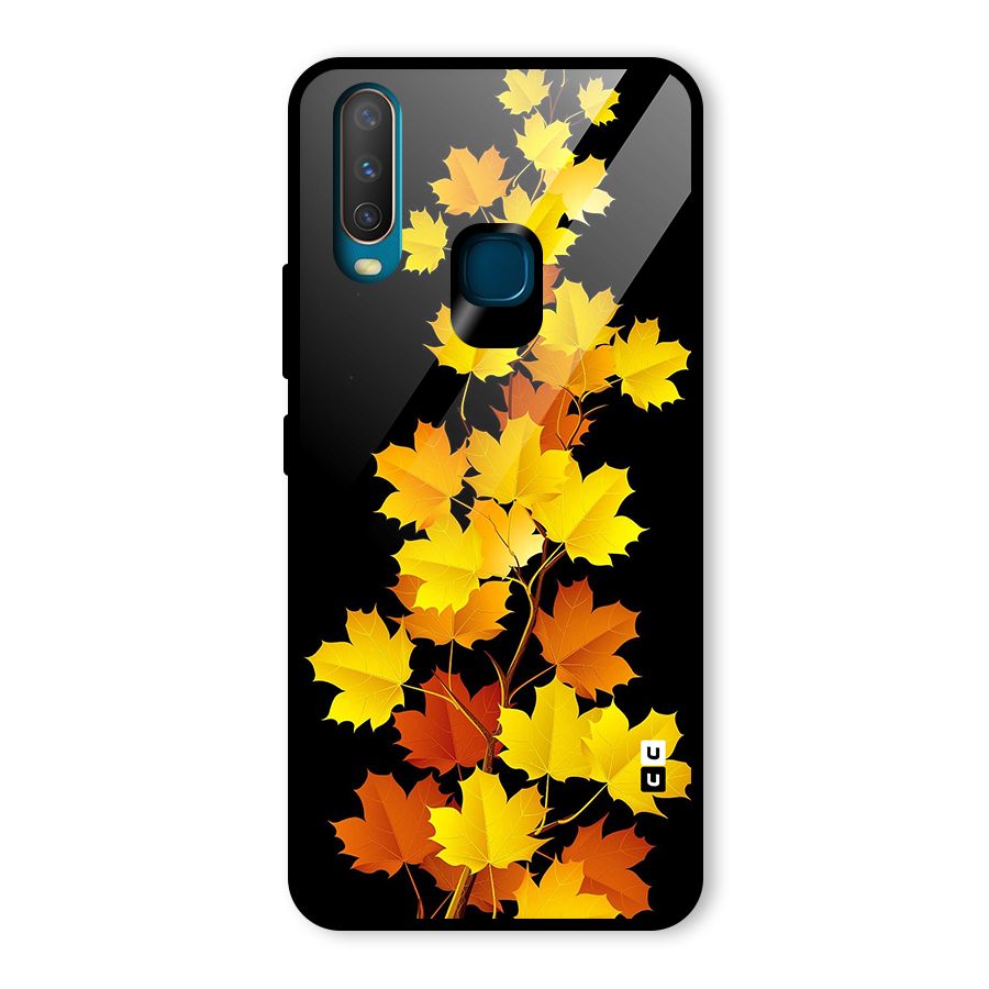 Autumn Forest Leaves Glass Back Case for Vivo U10
