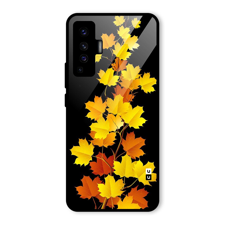 Autumn Forest Leaves Glass Back Case for Vivo X50