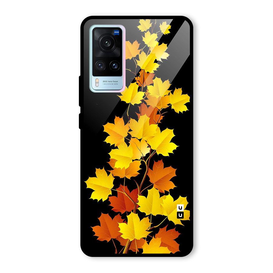 Autumn Forest Leaves Glass Back Case for Vivo X60