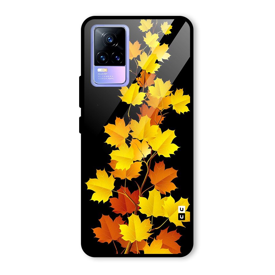 Autumn Forest Leaves Glass Back Case for Vivo Y73