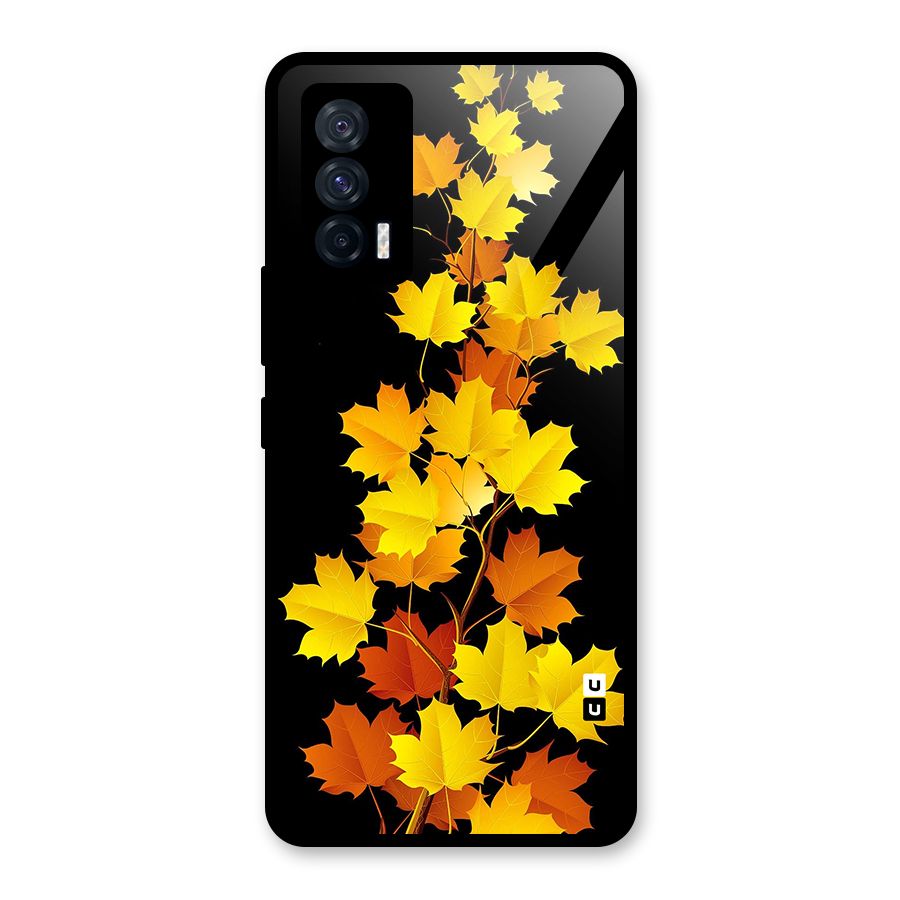Autumn Forest Leaves Glass Back Case for Vivo iQOO 7 5G