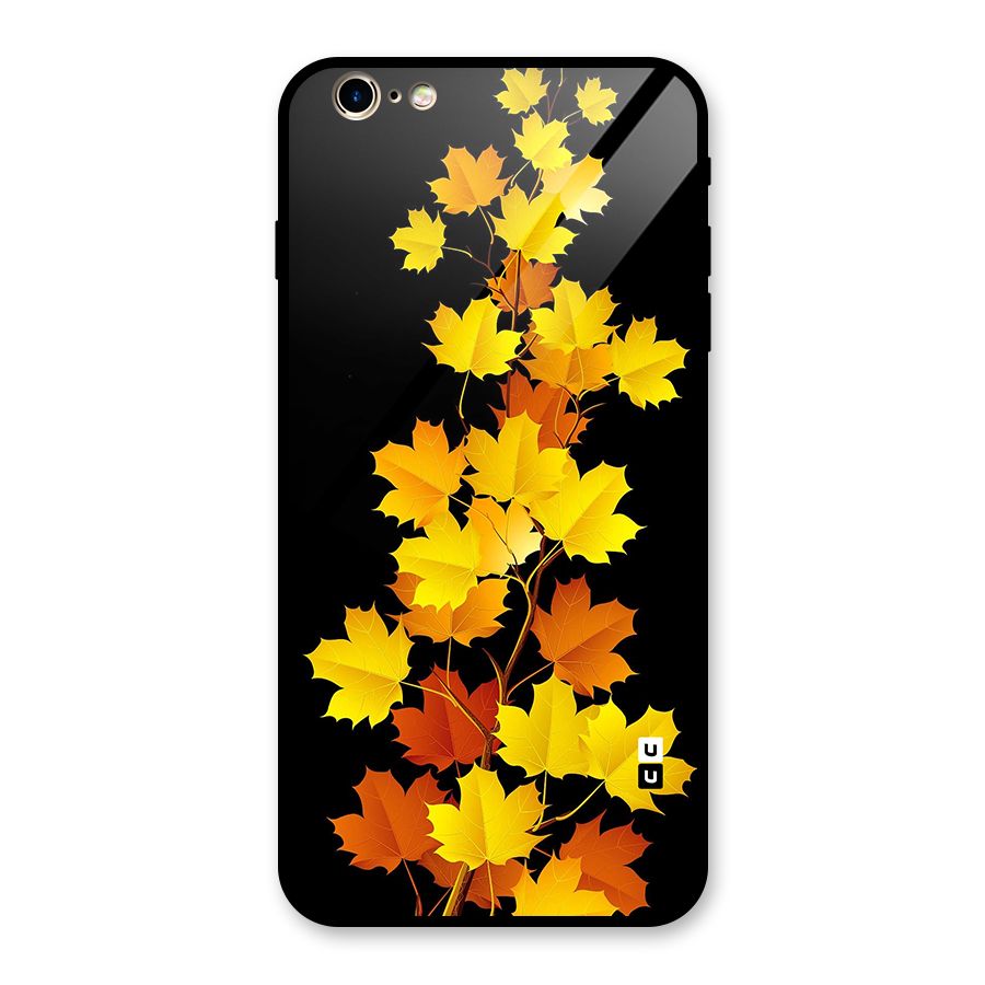 Autumn Forest Leaves Glass Back Case for iPhone 6 Plus 6S Plus