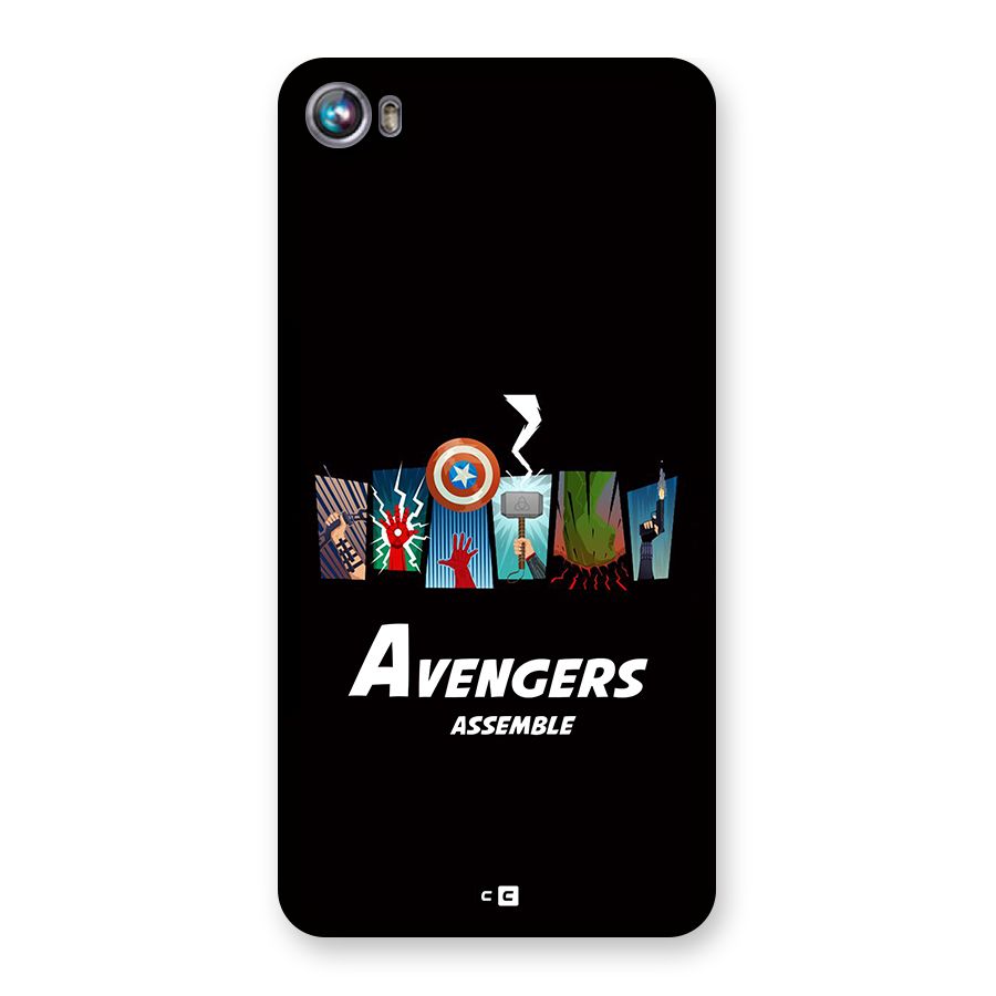 Avengers Assemble Back Case for Canvas Fire 4 (A107)