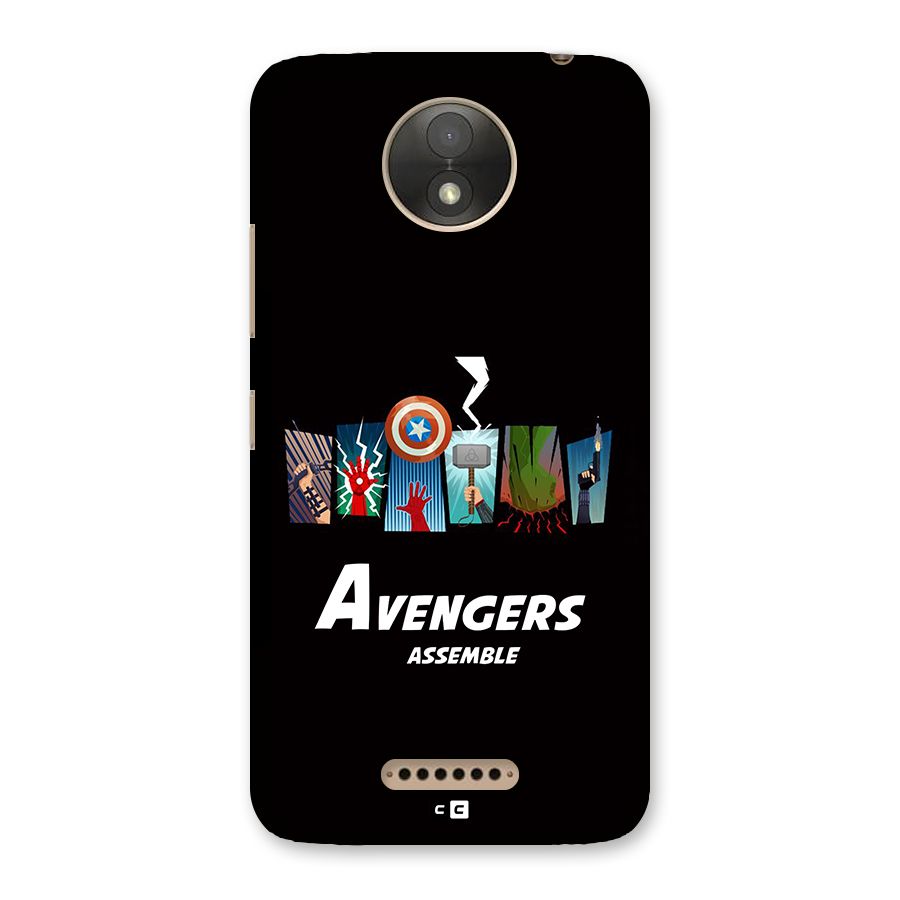 Avengers Assemble Back Case for Moto C Plus
