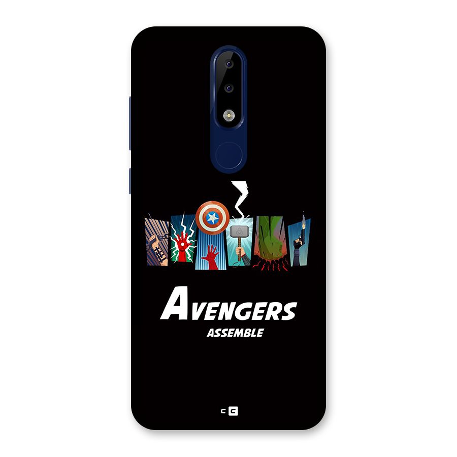 Avengers Assemble Back Case for Nokia 5.1 Plus