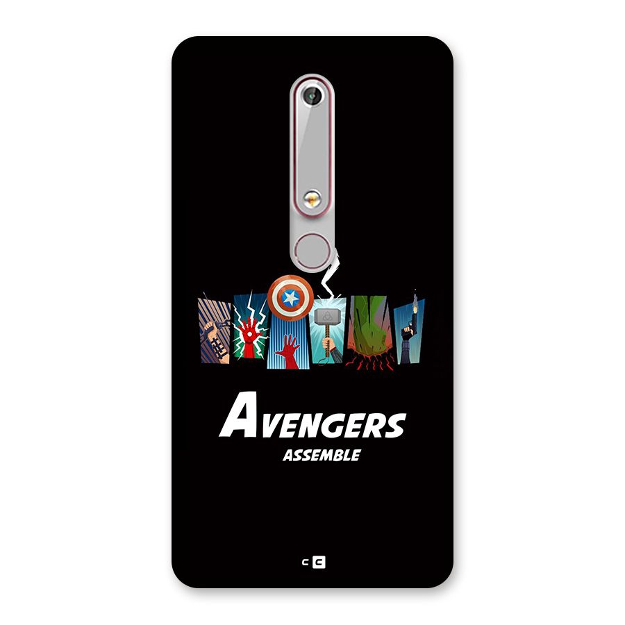 Avengers Assemble Back Case for Nokia 6.1