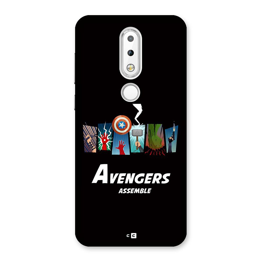 Avengers Assemble Back Case for Nokia 6.1 Plus
