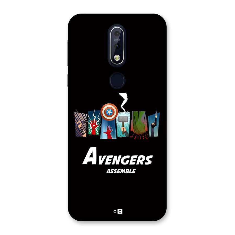 Avengers Assemble Back Case for Nokia 7.1