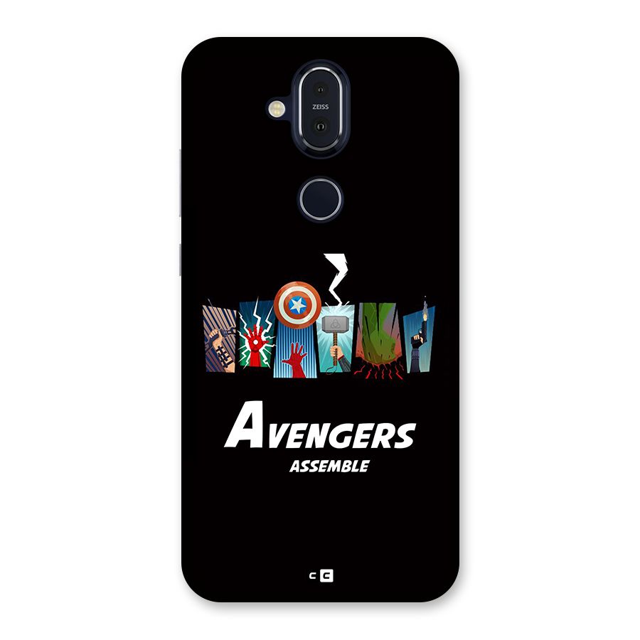 Avengers Assemble Back Case for Nokia 8.1