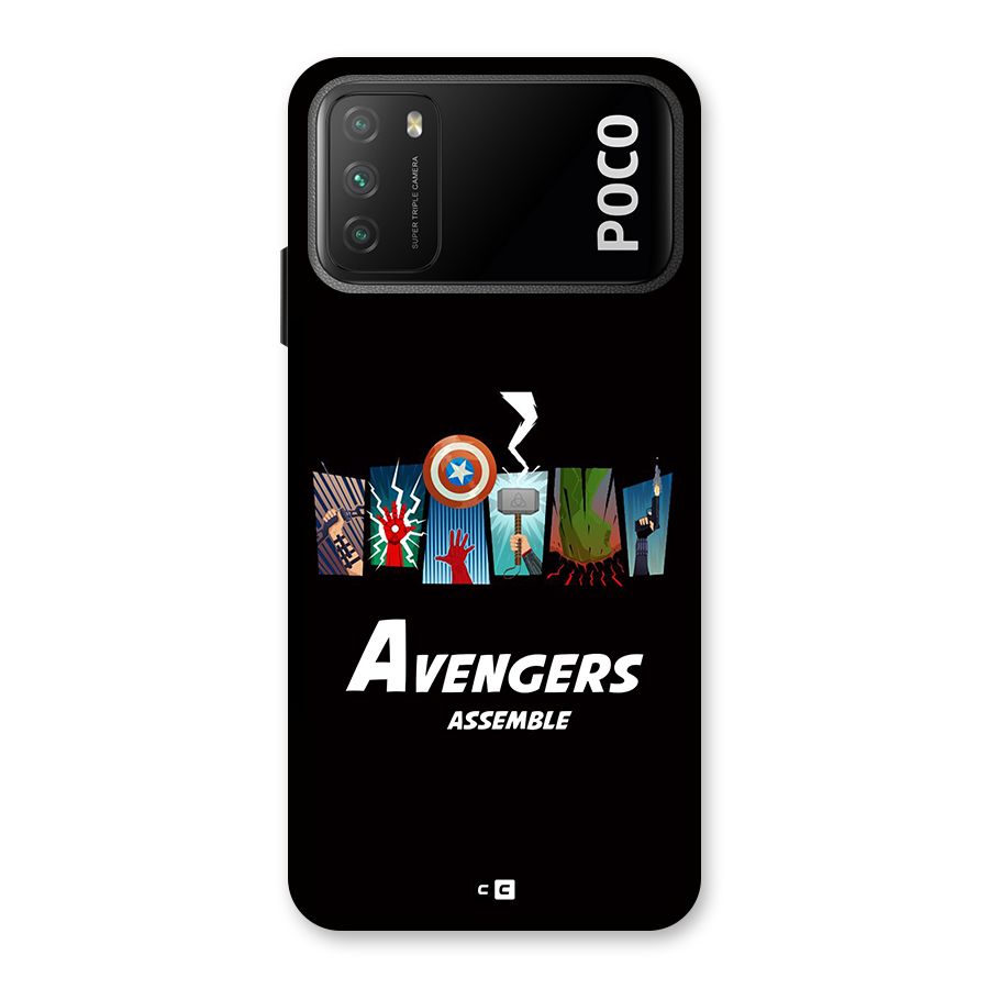 Avengers Assemble Back Case for Poco M3