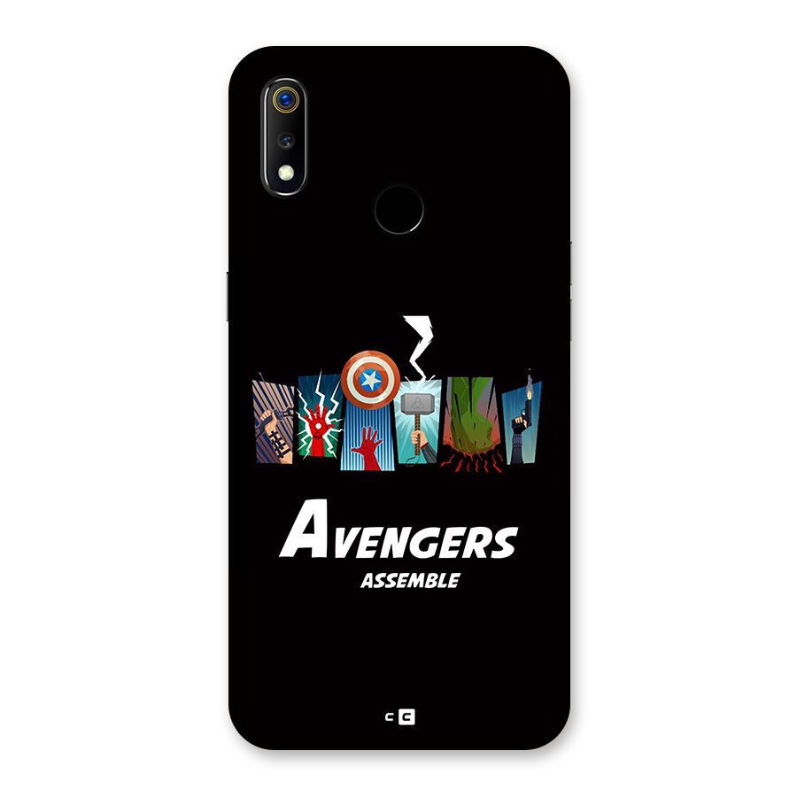 Avengers Assemble Back Case for Realme 3