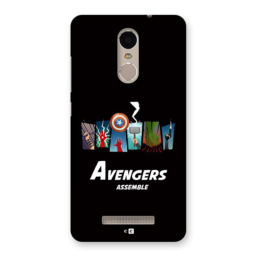 Avengers Assemble Back Case for Redmi Note 3