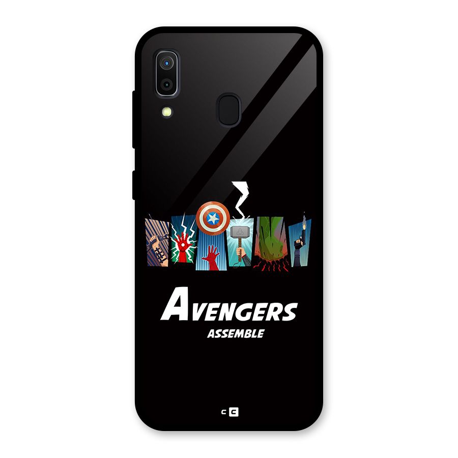 Avengers Assemble Glass Back Case for Galaxy A30