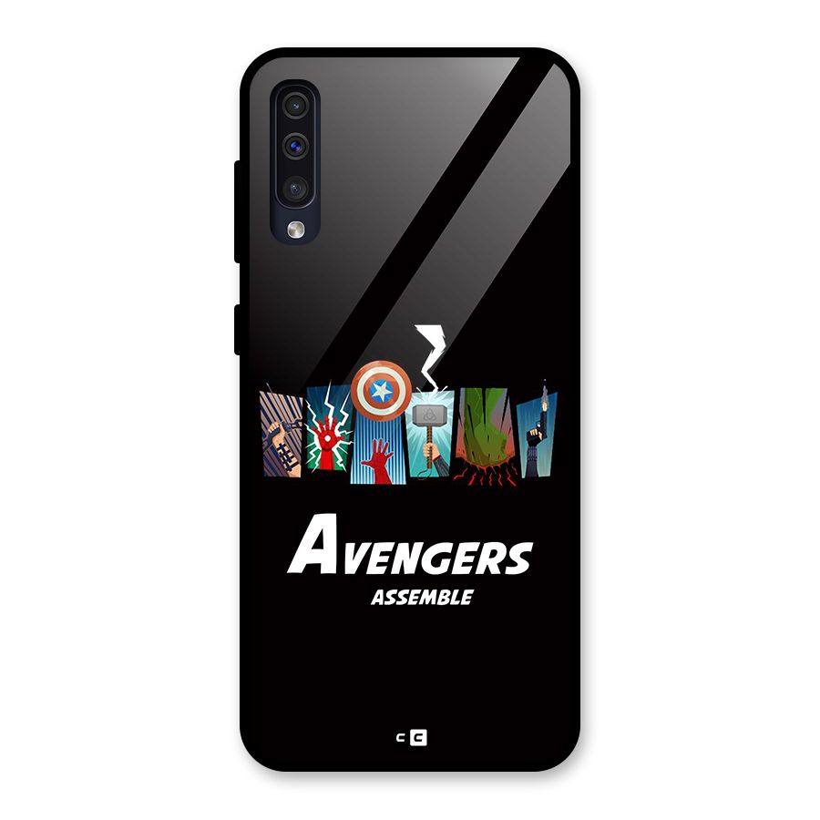Avengers Assemble Glass Back Case for Galaxy A50s