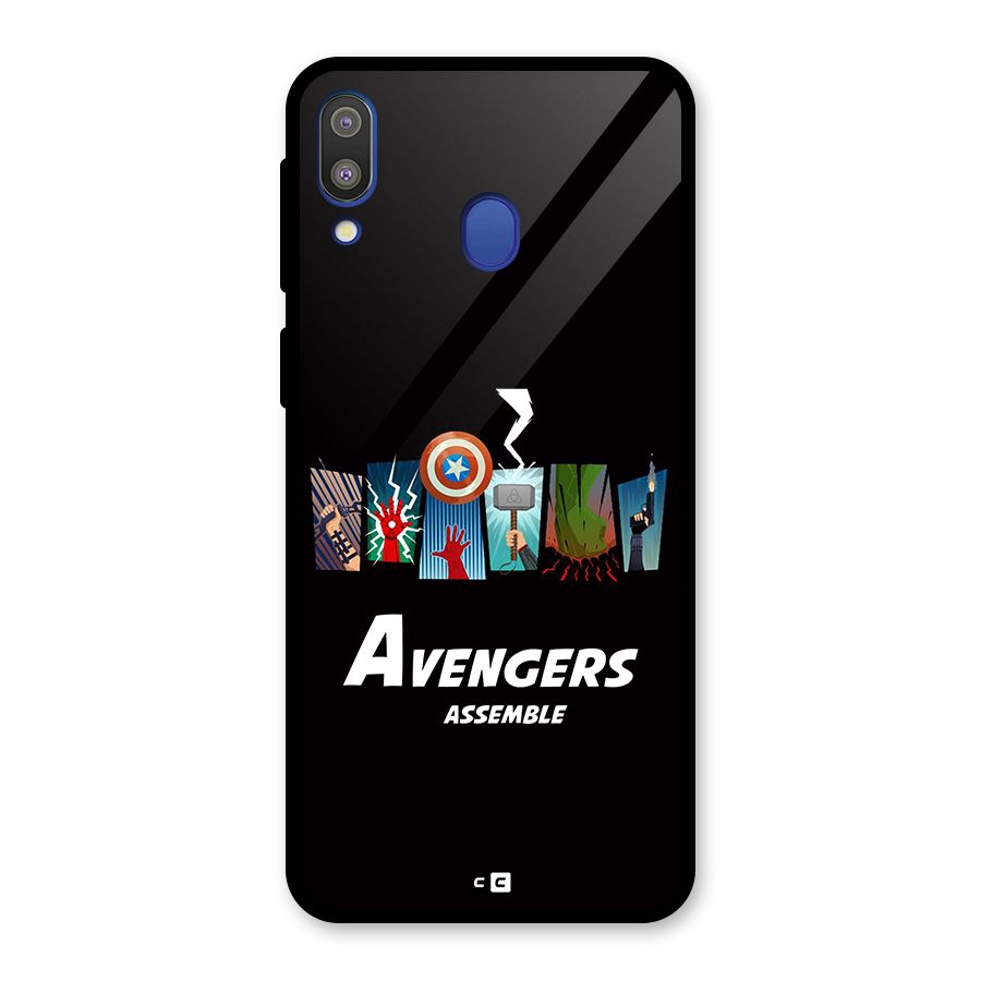 Avengers Assemble Glass Back Case for Galaxy M20