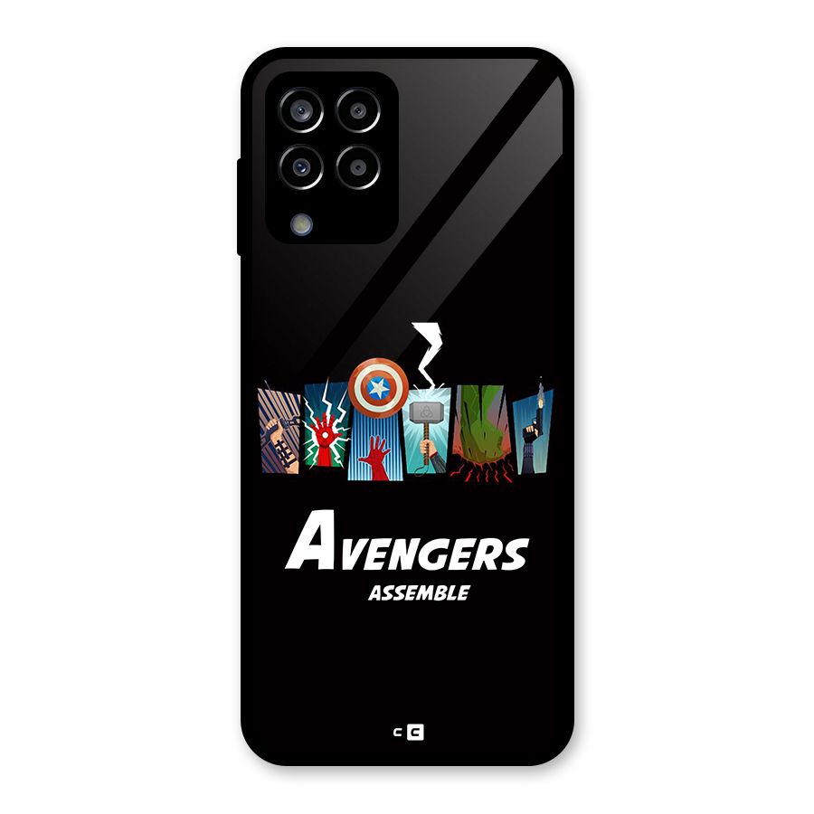 Avengers Assemble Glass Back Case for Galaxy M33