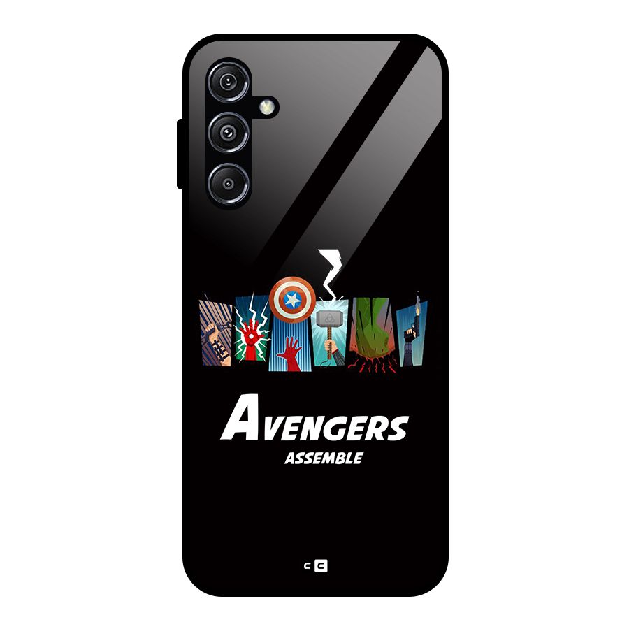 Avengers Assemble Glass Back Case for Galaxy M34 5G