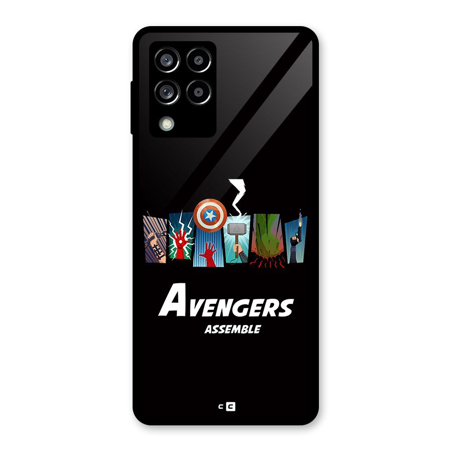 Avengers Assemble Glass Back Case for Galaxy M53 5G