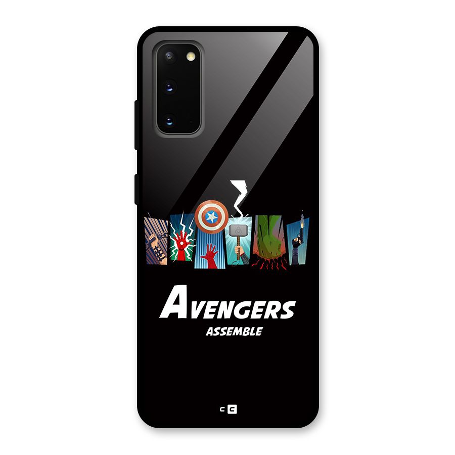 Avengers Assemble Glass Back Case for Galaxy S20