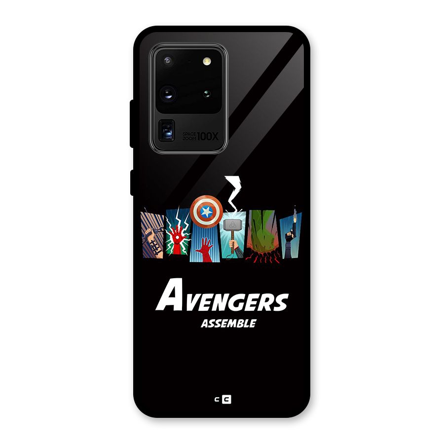 Avengers Assemble Glass Back Case for Galaxy S20 Ultra