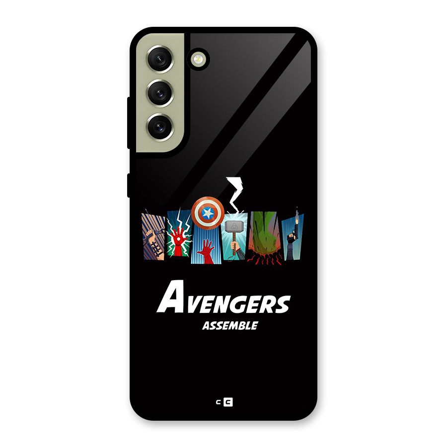 Avengers Assemble Glass Back Case for Galaxy S21 FE 5G