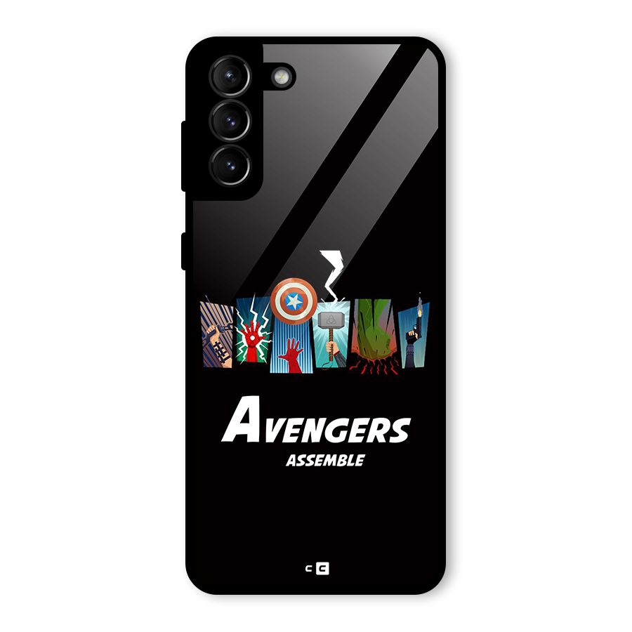 Avengers Assemble Glass Back Case for Galaxy S21 Plus
