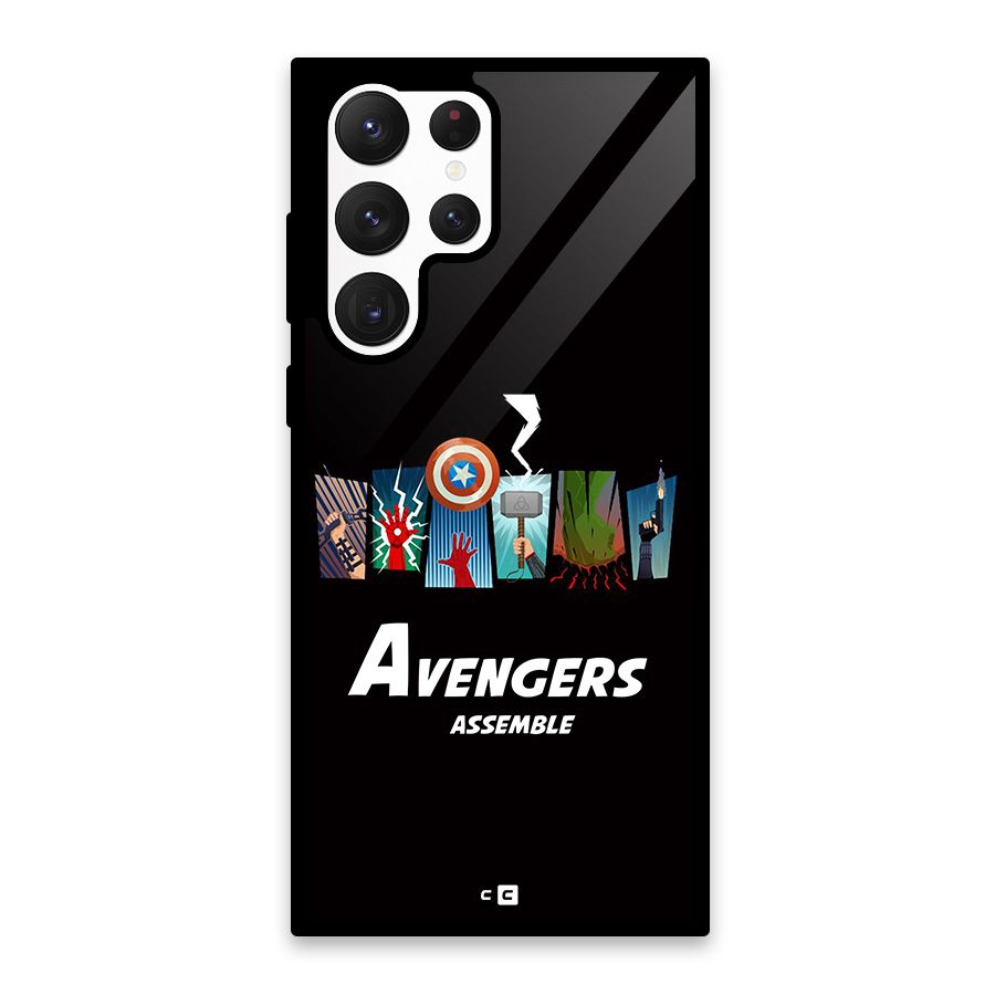 Avengers Assemble Glass Back Case for Galaxy S22 Ultra 5G
