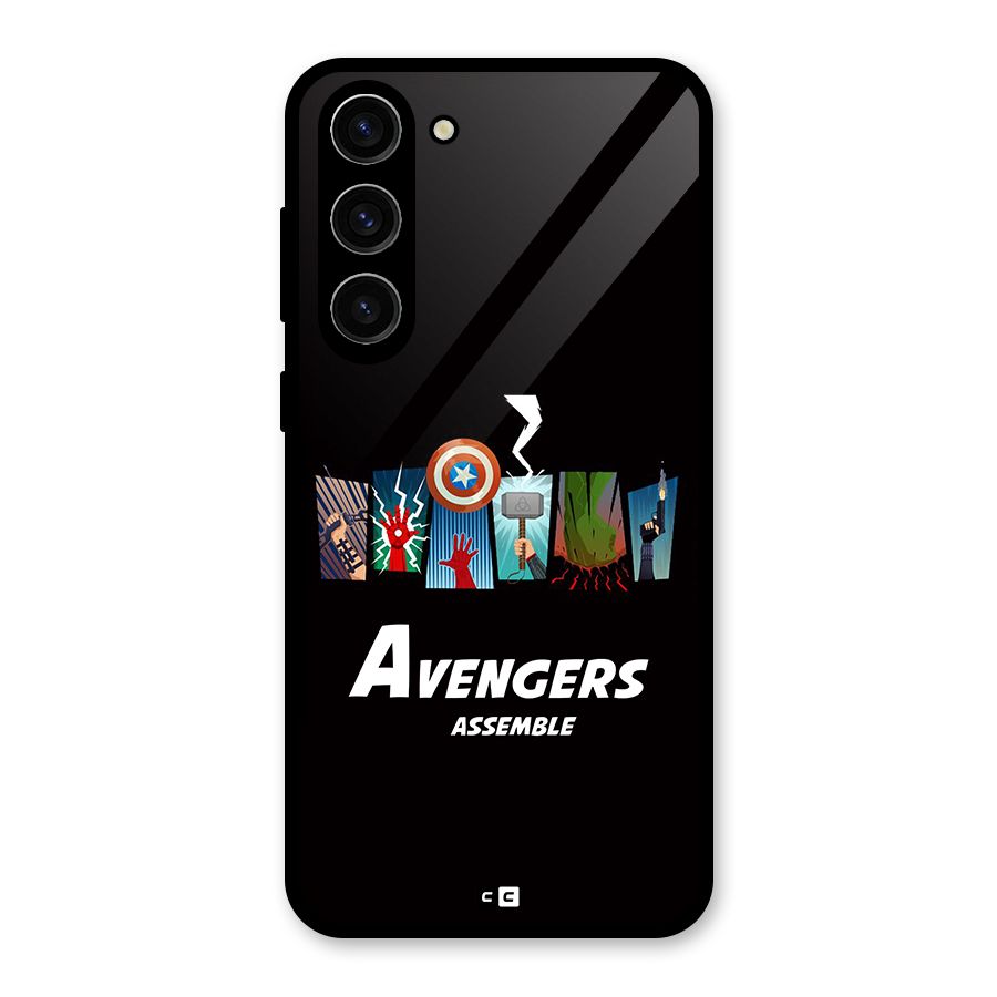 Avengers Assemble Glass Back Case for Galaxy S23 Plus
